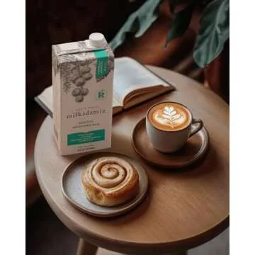 Milkadamia Barista Macadamia Milk, Excellent Source of Calcium, Plant Based, Kosher, Gluten Free & Non-GMO, 32 Fluid Ounce (Pack of 6)