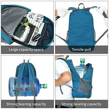 FENGDONG 35L Lightweight Waterproof Travel Backpack