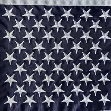 Embroidered American Flag Garden Flag - Vibrant 12x18 Inches Decor for Your Outdoor Space
