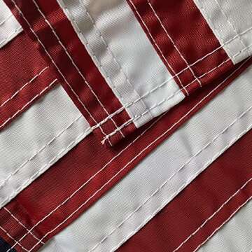 Embroidered American Flag Garden Flag for Outdoor Use