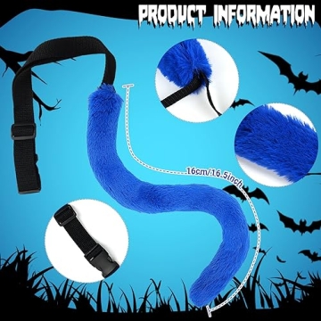 Matiniy 6 PCS Blue Cat Costume Accessories for Kids