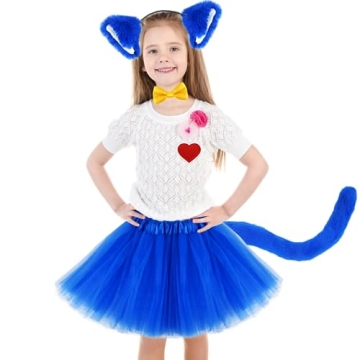 Matiniy 6 PCS Blue Cat Costume Accessories for Kids