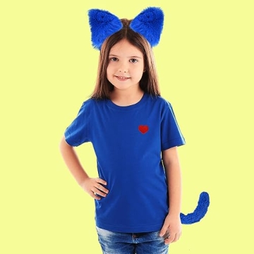 Matiniy 6 PCS Blue Cat Costume Accessories for Kids