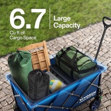 VIVOSUN Folding Wagon: Durable Outdoor Utility Cart