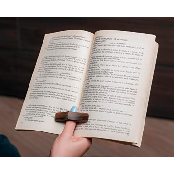 TILISMA Book Page Holder Natural Walnut Thumb Bookmark