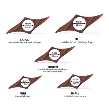 TILISMA Book Page Holder Natural Walnut Thumb Bookmark