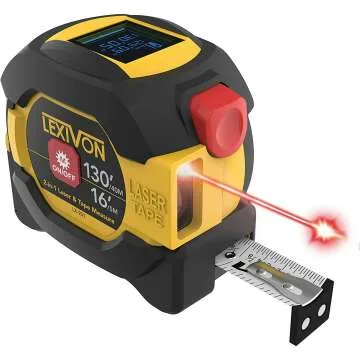 LEXIVON 2 in 1 Digital Laser Tape Measure