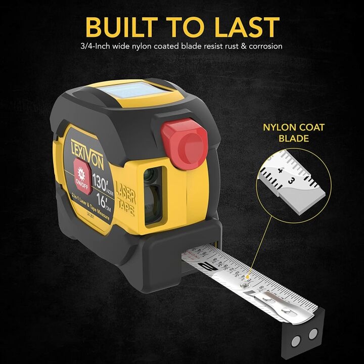 LEXIVON 2 in 1 Digital Laser Tape Measure