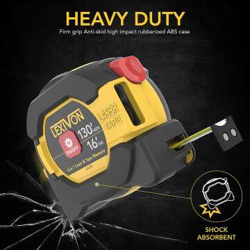 LEXIVON 2 in 1 Digital Laser Tape Measure