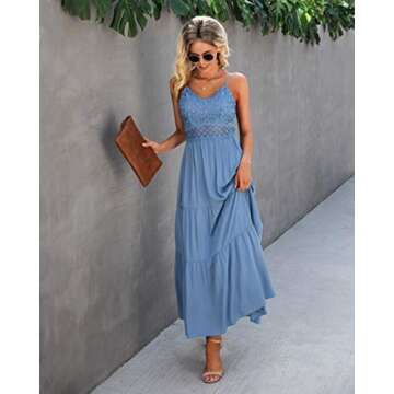 Elegant BerryGo Spaghetti Strap Maxi Dress for Women