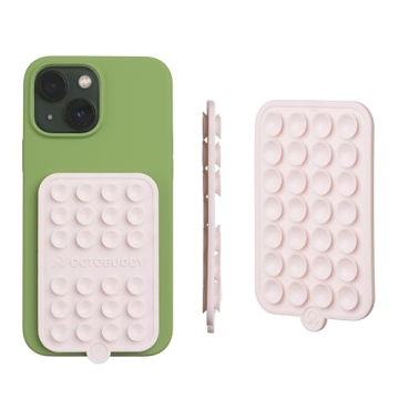 OCTOBUDDY - Silicone Double-Sided Suction Phone Case Detachable Mount - Hands-Free, Strong Grip Hold...