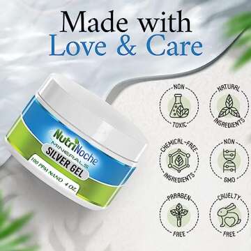 NutriNoche Colloidal Silver Gel for Skin Relief - 4oz