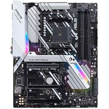 ASUS Prime X470-Pro AMD Ryzen 2 AM4 ATX Motherboard with RGB Lighting