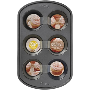 Wilton Non-Stick 6-Cup Muffin Pan for Perfect Baking