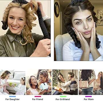 Heatless Hair Curler for Overnight Waves & Curls