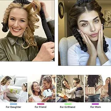 Heatless Hair Curler for Overnight Waves & Curls