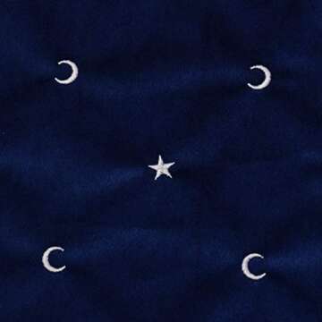 BLESSUME Altar Tarot Card Table Cloth with Tarot Bag Divination Wicca Velvet (Blue 2)