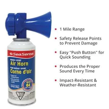 SeaSense Air Horn – Loud Safety Signal for All Occasions