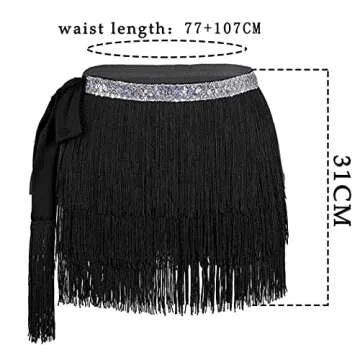 Victray Women's Dance Skirts – Stylish Fringe Design