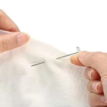 200pcs T Pins 1 Inch, Wig Pins Silver Stainless Steel T-Pins for Blocking Crochet Wig Knitting Sewing Office Wall