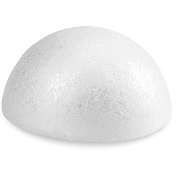 FloraCraft Half Ball Foam - 4.5" White Decorative Piece
