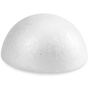FloraCraft Half Ball Foam - 4.5" White Decorative Piece