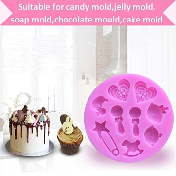 Baby Shower Mini Cake Fondant Silicone Mold for Creatives
