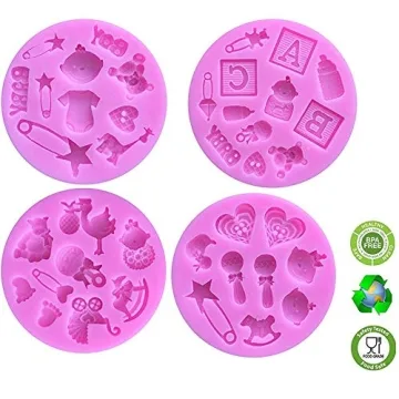 Baby Shower Mini Cake Fondant Silicone Mold for Creatives