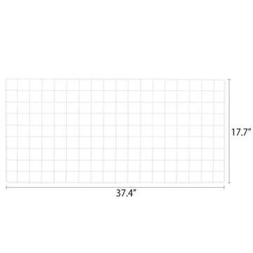 Kaforise Wire Wall Grid Panel, Wire Photo Hanging Display and Wall Storage Organizer, 10 Clips and 2...