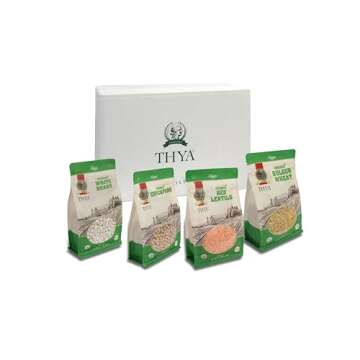 THYA Organic Red Split Lentils, 1 LB