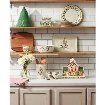 Lenox 886642 Holiday Bakeshop Cupcake Candy Dish, Christmas Hosting