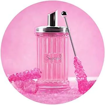 Michel Germain Sugarful Eau de Parfum Fragrance Spray, Top Notes of Sparkling Tangerine & Wild Strawberry, Playful Pink Cotton Candy, Light Scent Gift for Her, 3.4 Fl Oz