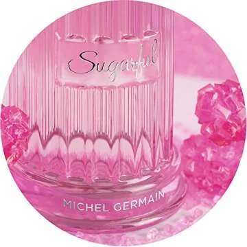 Michel Germain Sugarful Eau de Parfum Fragrance Spray, Top Notes of Sparkling Tangerine & Wild Strawberry, Playful Pink Cotton Candy, Light Scent Gift for Her, 3.4 Fl Oz