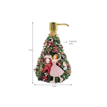 Nutcracker Ballet Tree Lotion Pump - Christmas Soap Dispenser