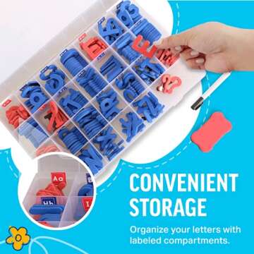 Inspired Thinkers Alphabet Magnetic Letters, Easter Basket Stuffers Gifts for Kids, Fridge Magnets, ABC Magnets, Foam Magnetic Letters and Numbers for Toddlers 1-3