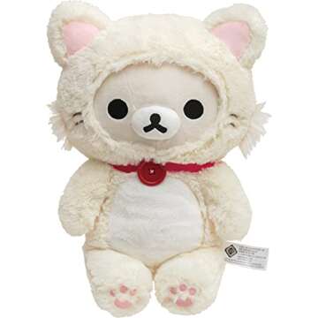 Korilakkuma San-X Original in A White Fluffy Cat Costume