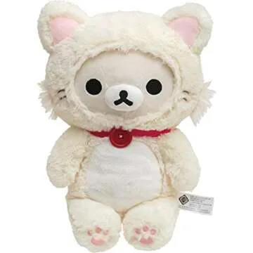 Korilakkuma San-X Original in A White Fluffy Cat Costume