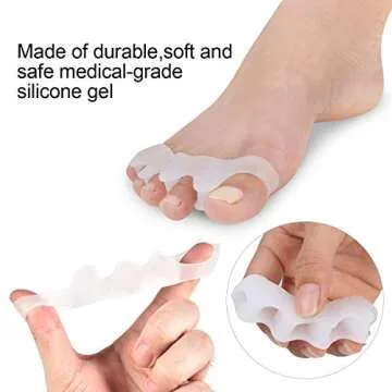 2 Pair Gel Bunion Corrector Kids Toe Separator, for Overlapping Toe,Bunion Corrector Pads for Bunion Relief Splint,Toe Separators, Big Toe Space Suitable for Bunion Pain Relief and Overlapping Toes