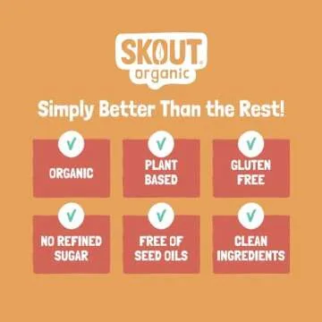 Skout Organic Real Food Bars for Kids Fruit Variety Pack (36 Pack) | Organic Snacks for Kids | Plant-Based Nutrition, No Refined Sugar | Vegan | Gluten, Dairy, Grain & Soy Free