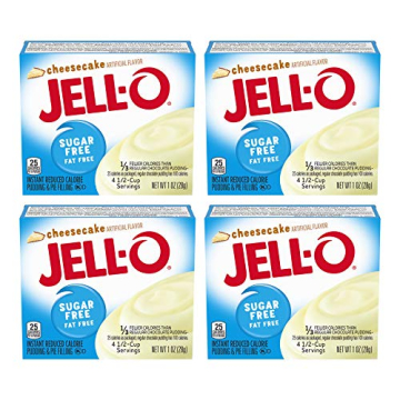 Jello Cheesecake Pack of 4 - Sugar Free & Fat Free Dessert Mix