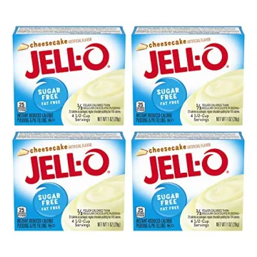 Jello Cheesecake Pack of 4 - Sugar Free & Fat Free Dessert Mix