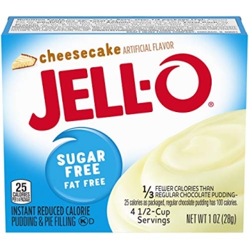 Delicious Guilt-Free Jello Cheesecake Pack of 4 Dessert Mix