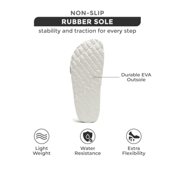 Project Cloud 100% Genuine Leather Sandals Women Dressy Summer Beach Essentials - Flip Flops & Slides for Women w/Memory Foam Insole Womens Sandals Comfortable - Women Footwear (Ibiza, Off-Whi, 8)