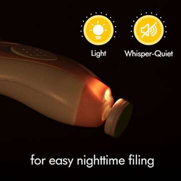 haakaa Baby Nail Trimmer Electric Baby Nail File Kit Baby Nail Care Set