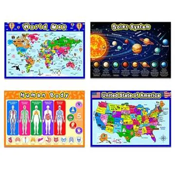 Vibrant Outus Educational Preschool Posters for Kids