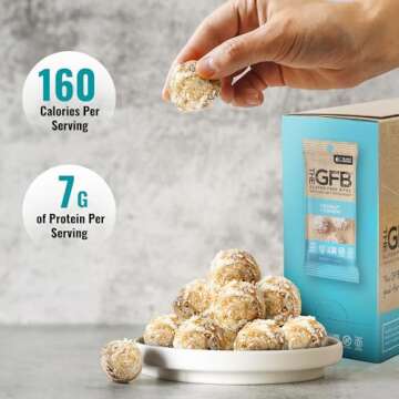 GFB Coconut Cashew Protein Bites - Healthy, Vegan Snacks