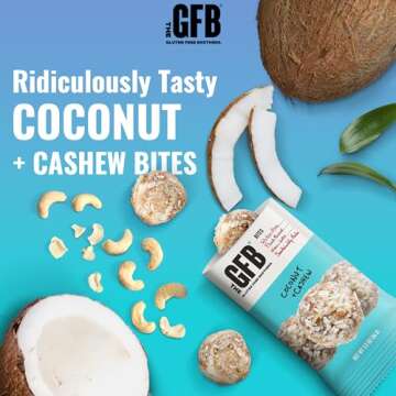 GFB Coconut Cashew Protein Bites - Healthy, Vegan Snacks