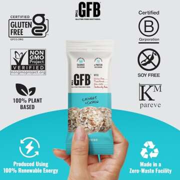 GFB Coconut Cashew Protein Bites - Healthy, Vegan Snacks