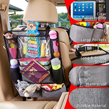 Helteko Backseat Car Organizer with 9 Storage Pockets