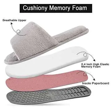 DL Open Toe Cozy Slippers - Comfort & Style for Summer